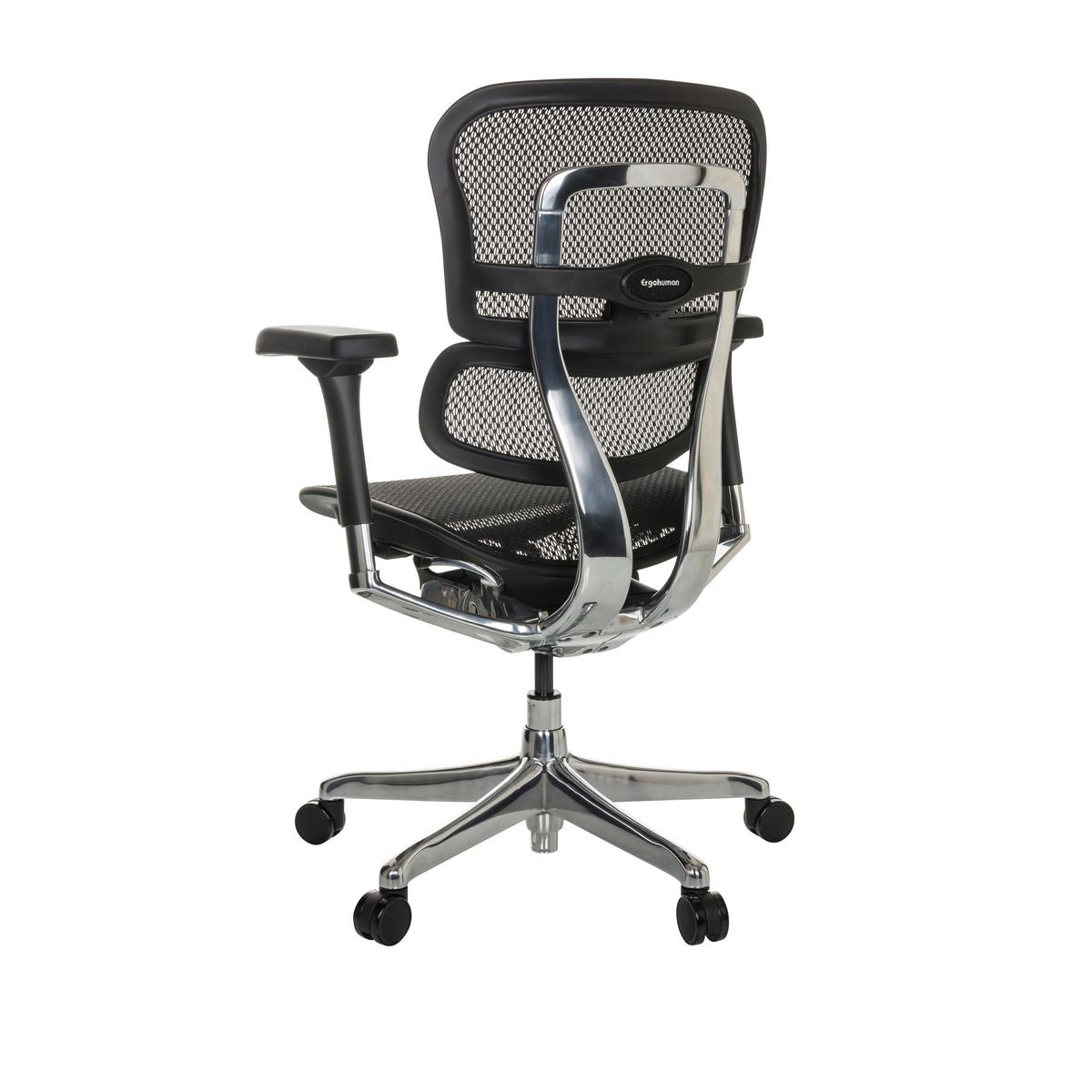 Drehstuhl Ergohuman Base I - Silberfarben/Schwarz, Basics, Kunststoff/Textil (69/107-122/64cm) - MID.YOU