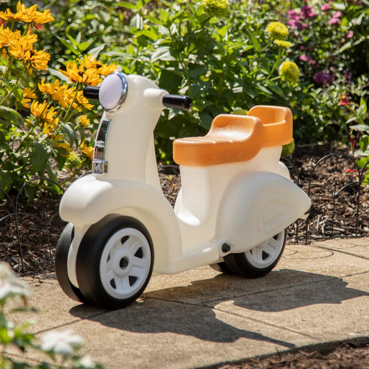 Laufrad Ride Along Scoot Braun/weiß T: 50,8 Cm - Braun/Weiß, KONVENTIONELL, Kunststoff (50,8cm) - Ambia Garden