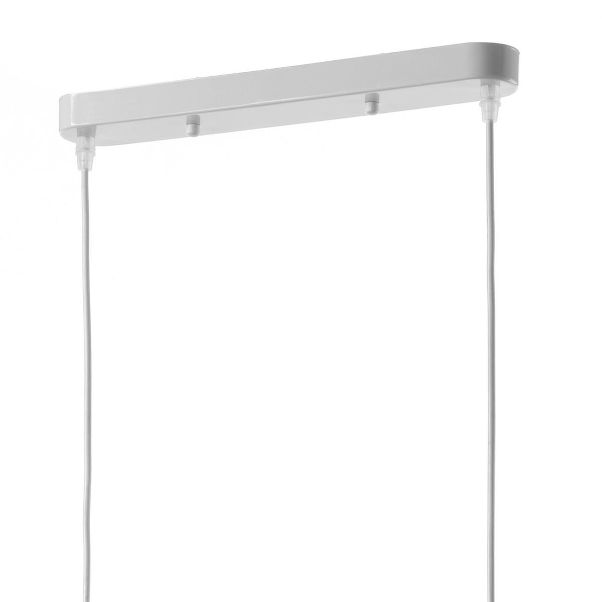 Hängeleuchte Azzurro Hellblau Weiß Hg L: 60 cm - Weiß Hochglanz/Hellblau, Basics, Metall (60/13/100cm)
