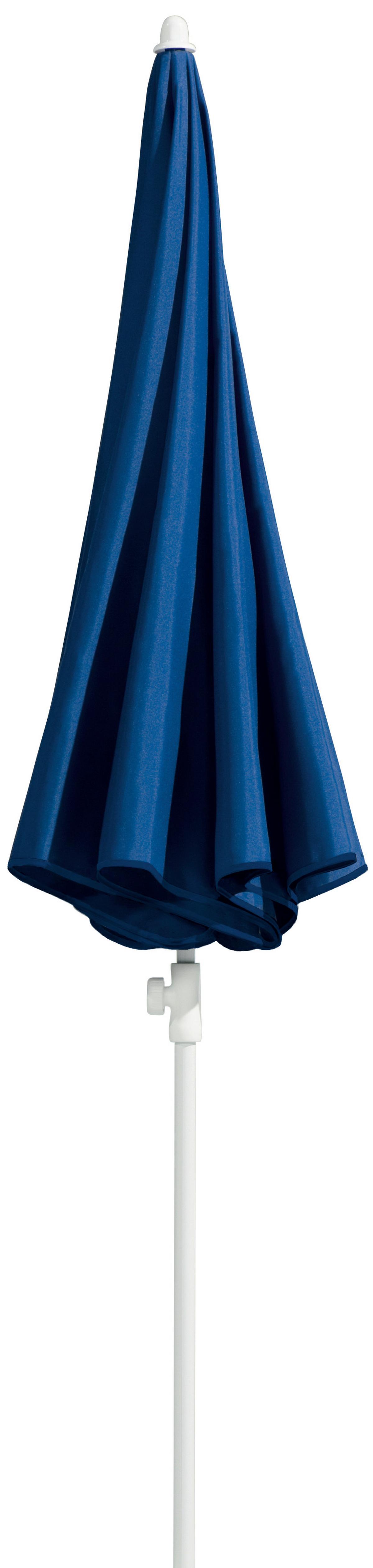 Sonnenschirm Ibiza BxHxT: 240x230x240 cm Blau - Blau/Weiß, Basics, Textil/Metall (240/230/240cm) - Schneider