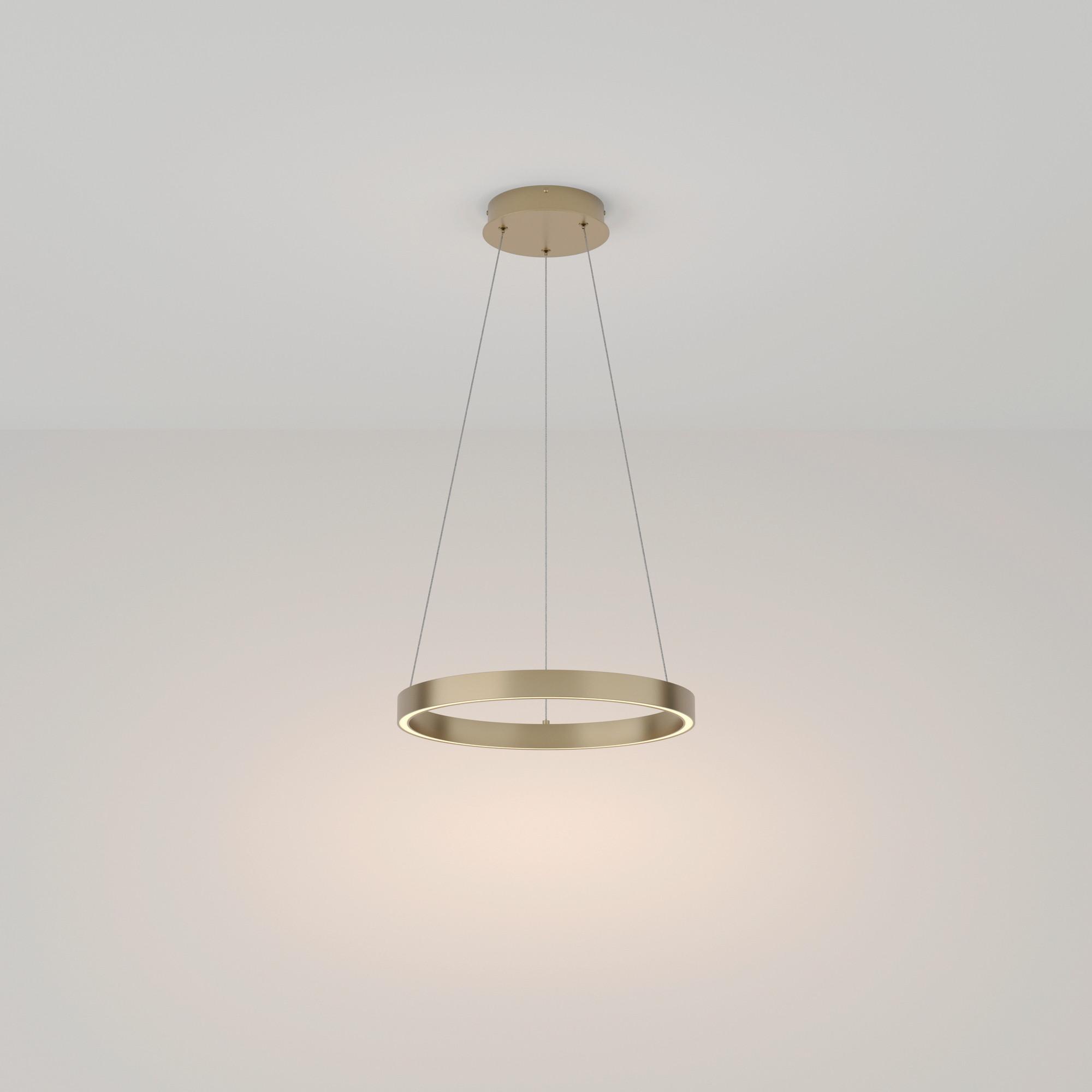 Pendelleuchte Rim - Messingfarben, Trend, Metall (40/3,5cm) - MAYTONI