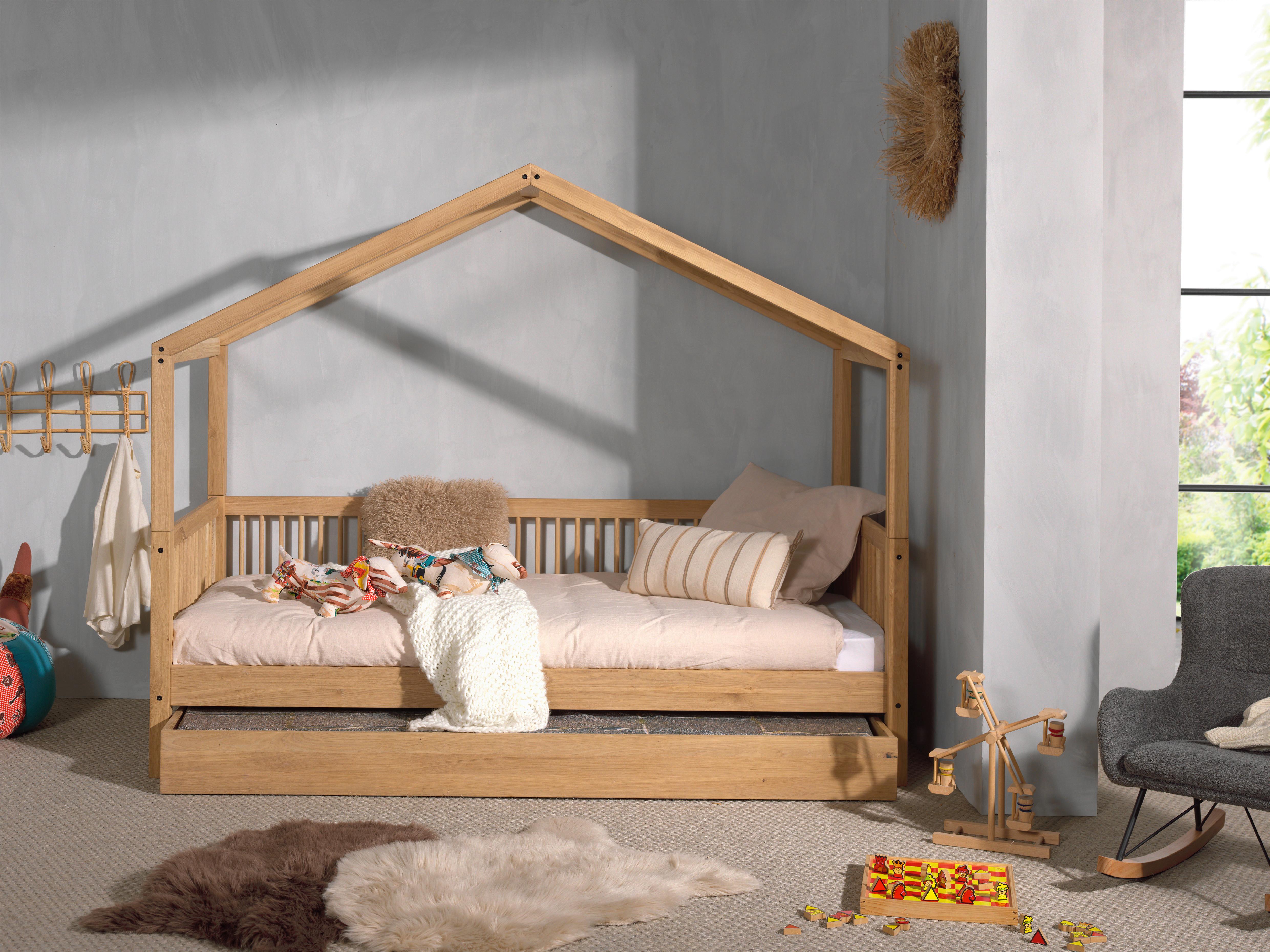 Hausbett Forrest Naturfarben 90x200cm - Naturfarben, MODERN, Holz/Holzwerkstoff (90/200cm) - Vipack