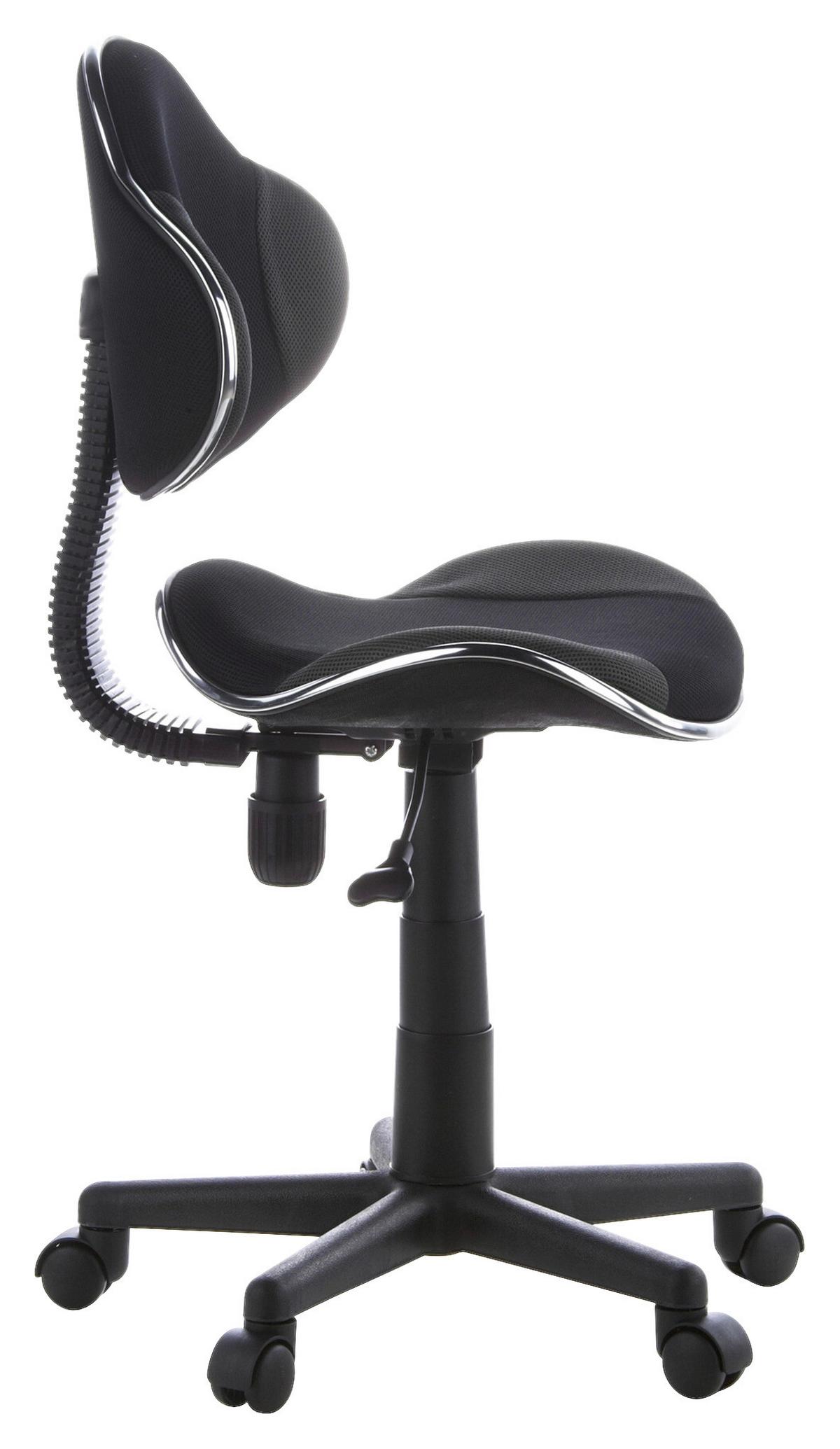 Jugenddrehstuhl Kiddy Gti 2 Grau/Schwarz - Schwarz/Grau, Basics, Kunststoff (45/86-101/42cm) - MID.YOU