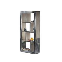 REGAL Silberfarben B: 90cm - Silberfarben, Design, Holz/Holzwerkstoff (90/182/30cm) - MID.YOU