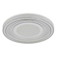LED-Deckenleuchte 48557-48w Alsuna - Klar/Weiß, KONVENTIONELL, Kunststoff/Metall (48/7cm) - Globo