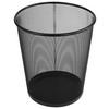 Papierkorb Mesh Schwarz Metall DxH: ca. 30,5x34,5 cm - Schwarz, MODERN, Metall (30,5/34,5cm)