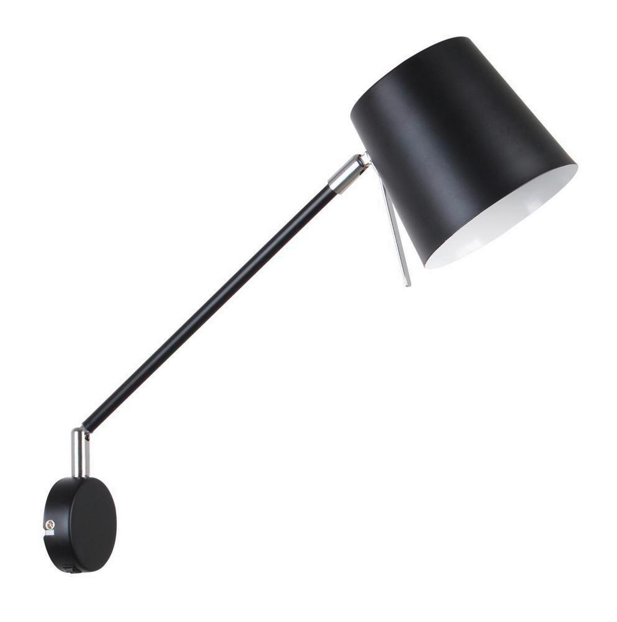 Wandleuchte 21-73914 - Schwarz, Basics, Metall (14/40.5/41.5cm)