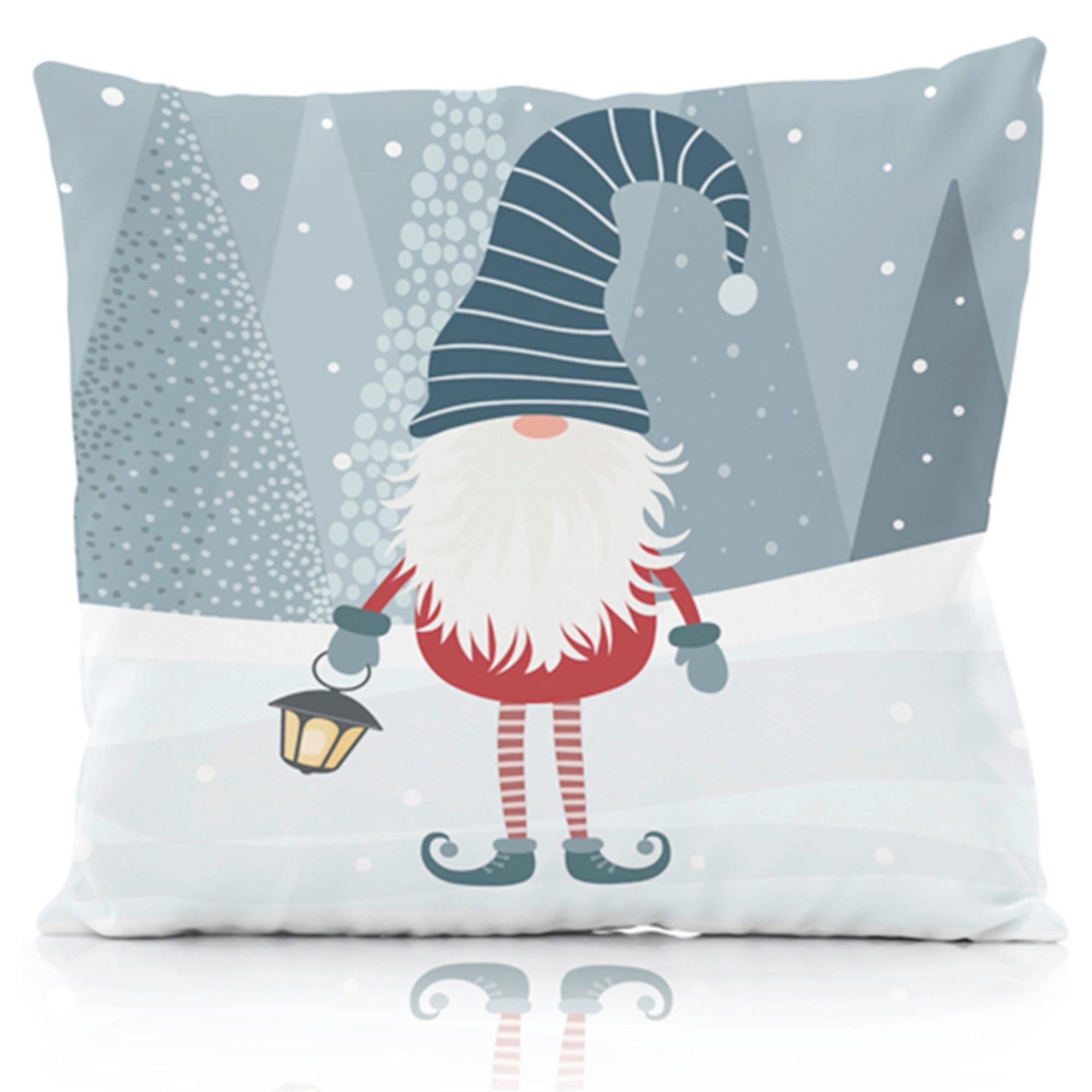 Díszpárnahuzat Elf Kb. 45/45cm - világosszürke/piros, textil (45/45cm)