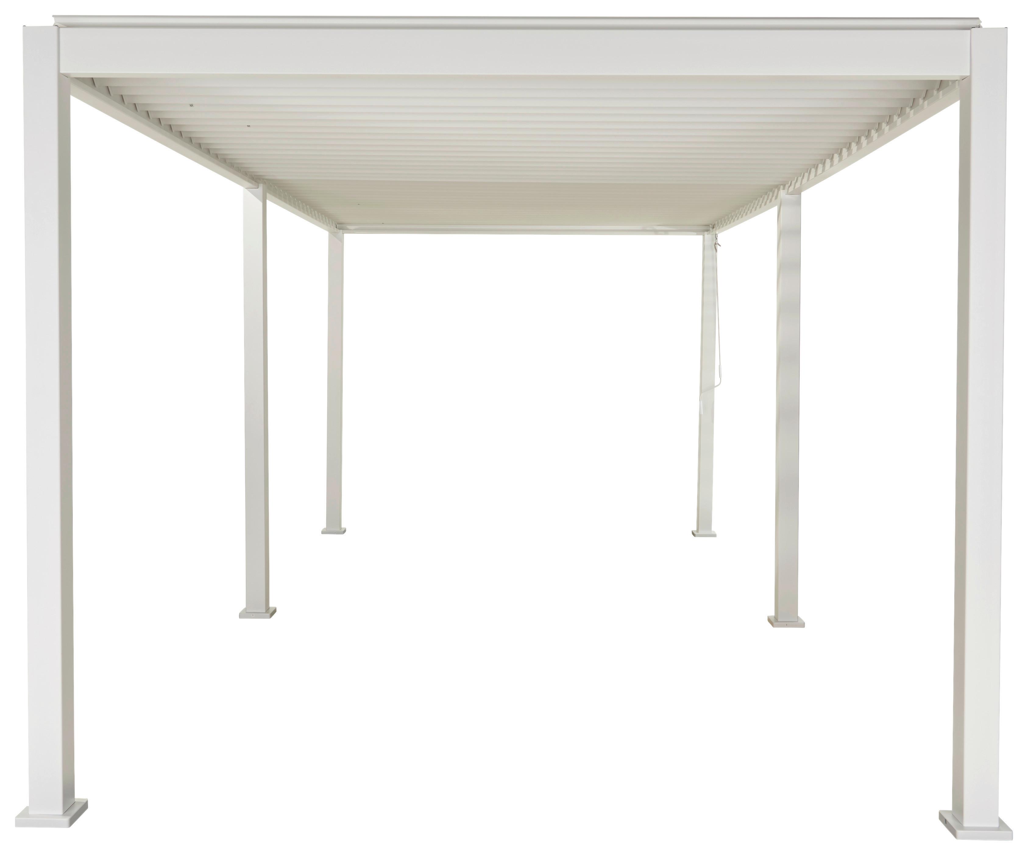 Pergola Deluxe 600x300cm Weiss