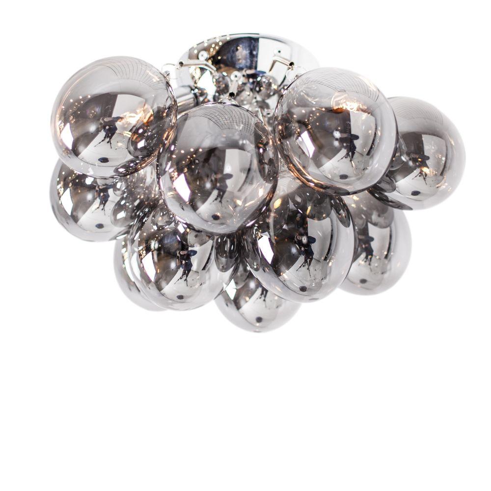 007363003409 - Deckenleuchte Gross Ø 30 cm 3-Flammig mit Rauchglas