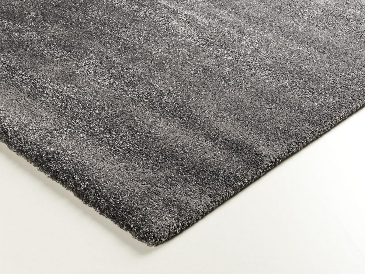 Hochflorteppich Bellevue Dunkelgrau 80x150 cm - Dunkelgrau, Basics, Textil (80/150cm) - Novel
