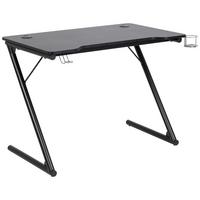 Gaming Tisch B 100cm H 74cm Trooper, Schwarz - Schwarz, KONVENTIONELL, Holzwerkstoff/Metall (100/60/74cm) - Livetastic