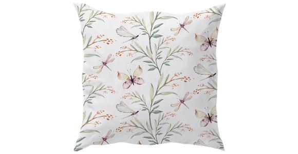 Zierkissen Butterfly - Weiß/Grün, ROMANTIK / LANDHAUS, Textil (45/45cm) - James Wood