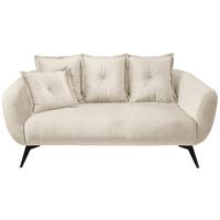 2,5-sitzer-sofa Baggio Beige, Schwarz, B: 196 Cm - Beige/Schwarz, MODERN, Textil (196/94/103cm) - Livetastic