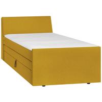 Boxspringbett mit Bettkasten Nida 100x200 cm Gelb - Gelb/Schwarz, MODERN, Holz/Textil (100/200cm) - MID.YOU