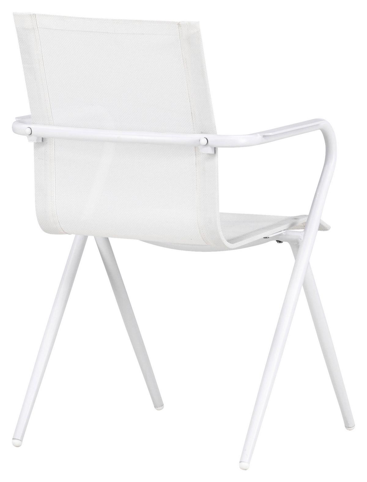 Stapelsessel Aluminium - Weiß, KONVENTIONELL, Metall (58/86/63cm) - Gardenson