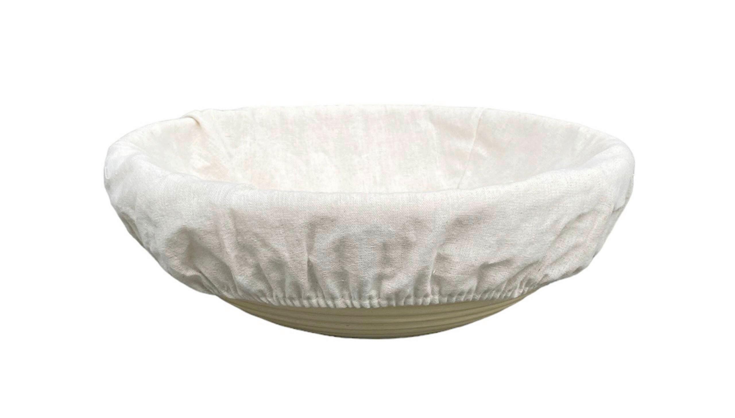 Gärkorb Krisitna -M - Weiß, ROMANTIK / LANDHAUS, Holz/Textil (25/8cm) - James Wood