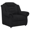 Polstersessel Boston Schwarz Chenille - Schwarz, KONVENTIONELL, Textil (104/102/101cm) - Livetastic