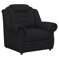 Polstersessel Boston Schwarz Chenille - Schwarz, KONVENTIONELL, Textil (104/102/101cm) - Livetastic