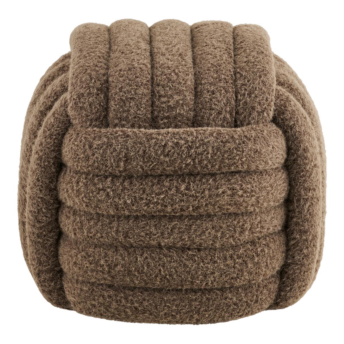 POUF Napier, Braun B: 48 cm - Braun, Design, Textil (48/43/48cm) - MID.YOU