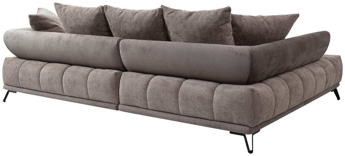 ECKSOFA LARGO N Taupe S: 184x262 cm - Taupe/Schwarz, MODERN, Textil (184/262cm) - MID.YOU