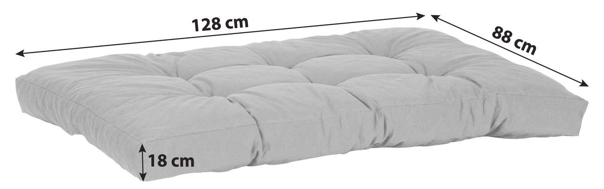 Palettenkissen 3er-set Kiel 128x88x18 Cm Blau/bunt - Dunkelblau, Basics, Textil (128/88/18cm)