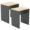 Hocker Esal Anthrazit H: 45 Cm Esal - Anthrazit, MODERN, Holzwerkstoff (40/45/30cm) - MID.YOU