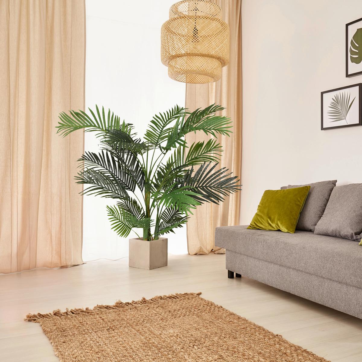 Kunstpflanze Grün/Schwarz B: 64 cm - Schwarz/Grün, MODERN, Kunststoff (64/150/60cm) - MID.YOU