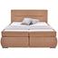 Postel Boxspring Penna - hnědá, Konvenční, textil (180/200cm)