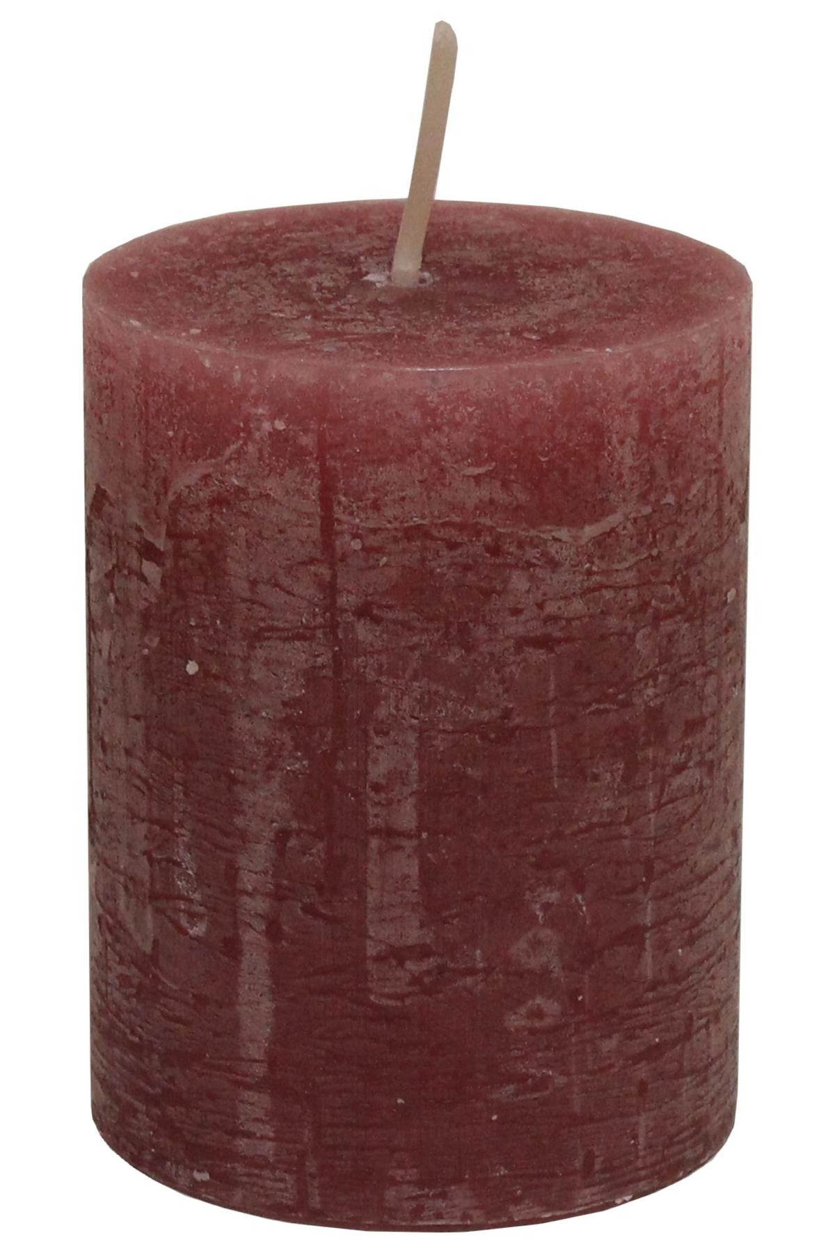 VÁLCOVÁ SVÍČKA LIA - růžová, Moderní (6,8/9cm) - Premium Living