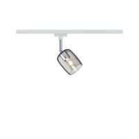 Schienensystem Urail Strahler 95344 Led-Spotkopf+glasschirm - Transparent/Weiß, Design, Glas/Metall (7,4/12,8/11,5cm) - Paulmann