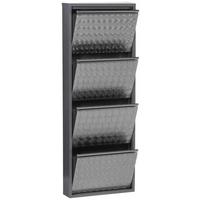 Schuhkipper Mac 4 Klappen Grau B: 50 Cm - Grau, Basics, Metall (50/136/13cm)