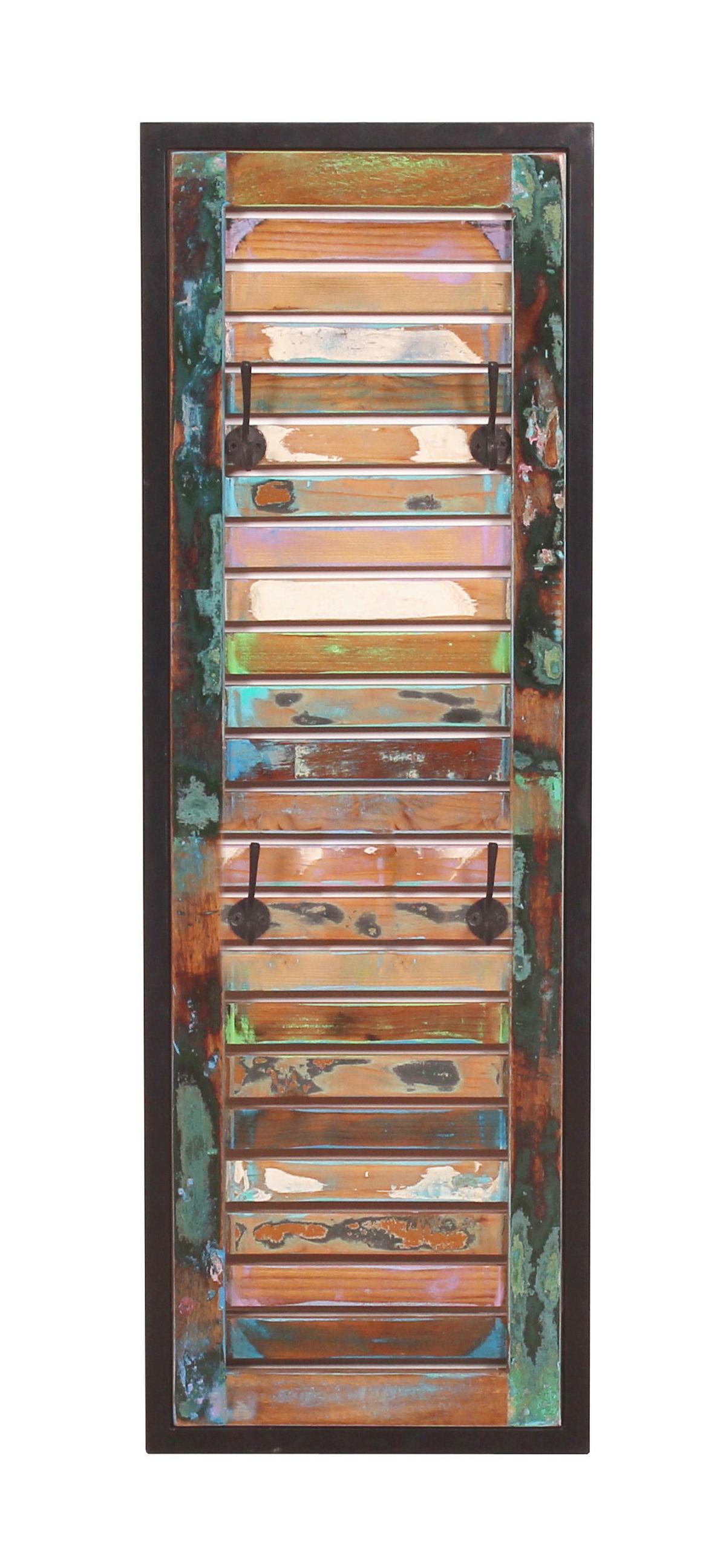 GARDEROBENPANEEL Multicolor/Schwarz B: 33cm - Multicolor/Schwarz, Design, Holz/Metall (33/99/8cm) - MID.YOU