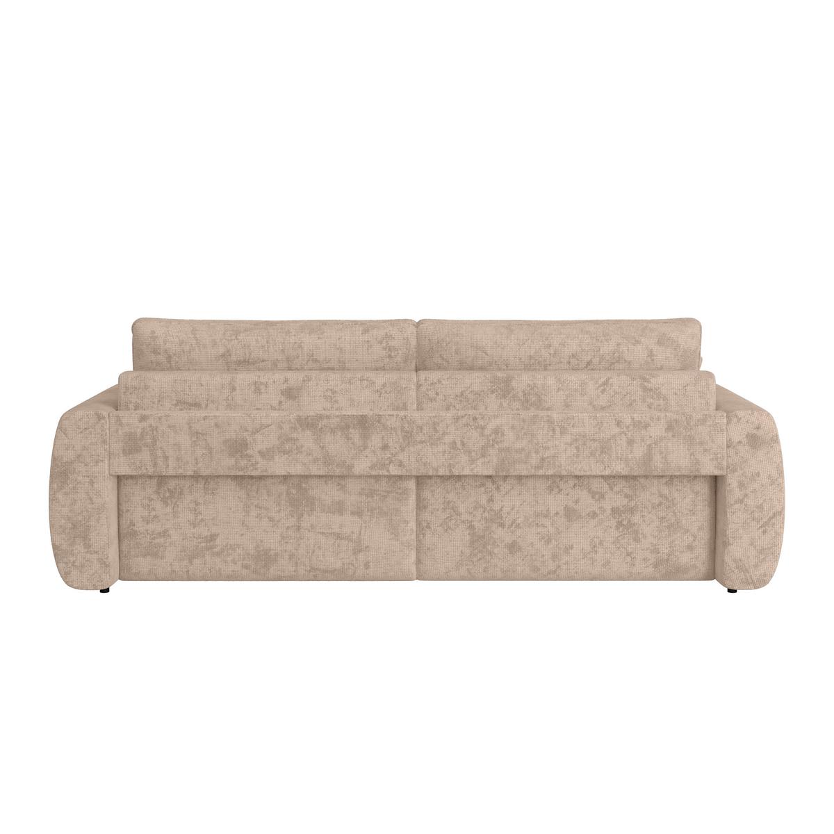 Schlafsofa Bali - Beige/Schwarz, MODERN, Holz/Textil (245/74-90/104cm) - Luca Bessoni