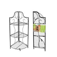 Blumenregal Metall Bxh 32x100 Cm, Eckregal, Indoor/outdoor - Schwarz, Basics, Metall (32/100/32cm)