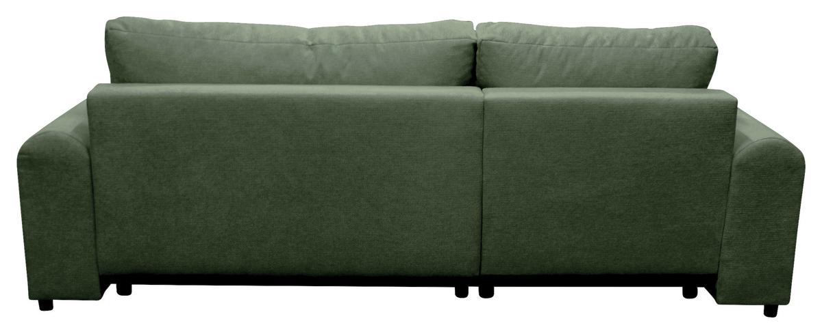 Ecksofa Velo Grün S: 160x250 cm - Schwarz/Grün, Design, Textil (160/250cm) - MID.YOU