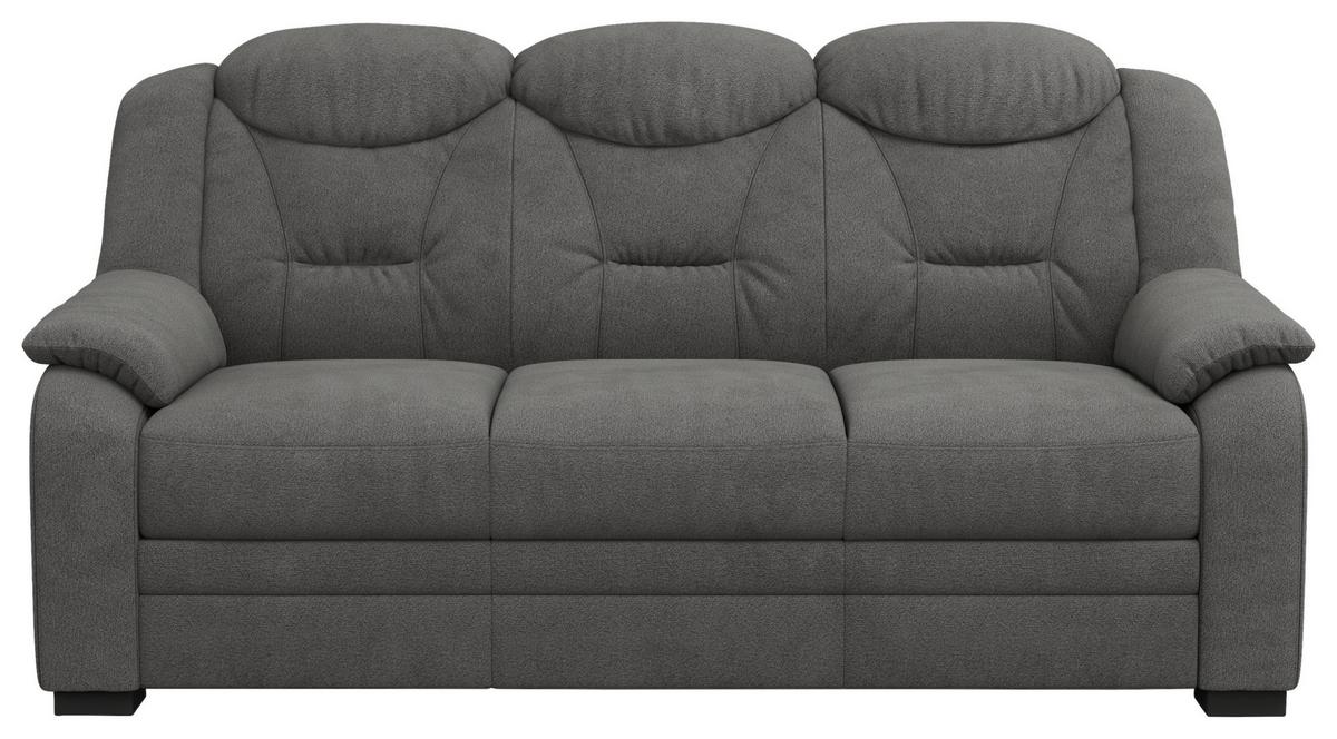 3-Sitzer-Sofa Marcus Anthrazit B 189 cm - Anthrazit/Schwarz, Basics, Textil (189/99/99cm) - MID.YOU