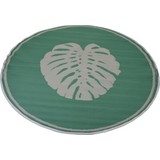 Outdoorteppich Blatt - Grün, MODERN, Kunststoff (150cm)