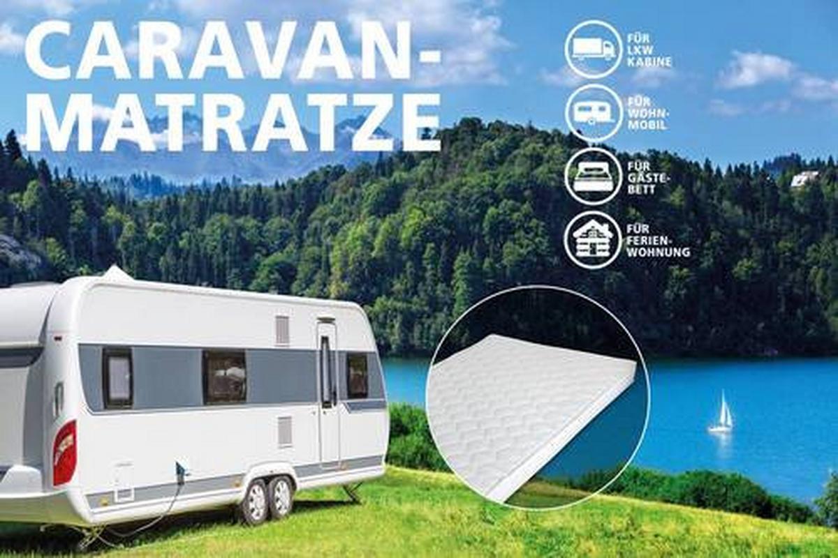 Kaltschaummatratze Caravan 100x200 Cm H2 H: 10 Cm - Weiß, Basics, Kunststoff/Textil (100/200cm) - P & B