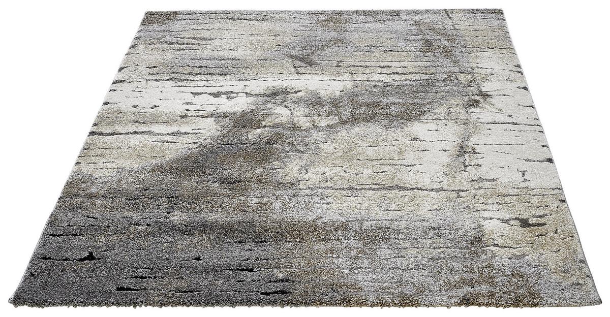 Webteppich Timber Anthrazit, Creme 80x150 Cm - Dunkelgrau/Anthrazit, Design, Textil (80/150cm) - WECON HOME