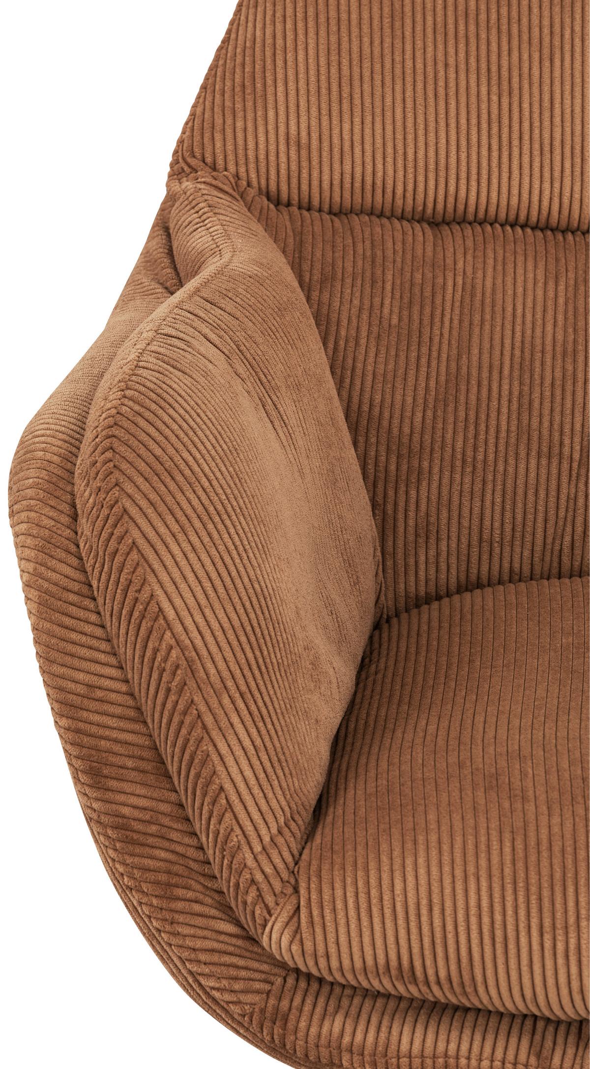 Sesselset Tabbe - Schwarz/Kupferfarben, MODERN, Textil (76/110/88,5cm) - Livetastic
