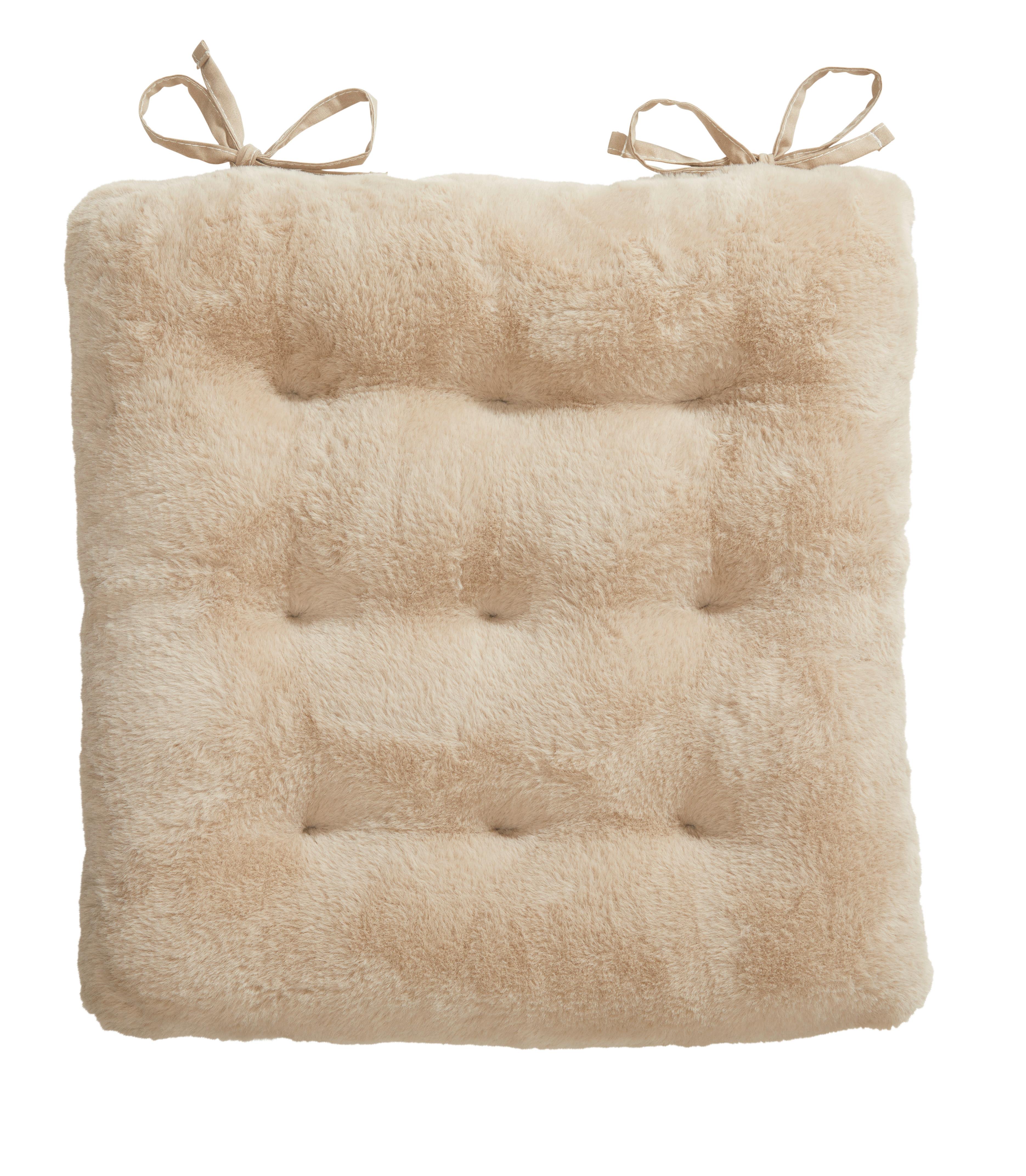 Sitzkissen Lena - Taupe, MODERN, Textil (40/40/4cm) - Luca Bessoni