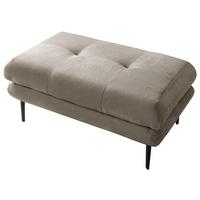 Hocker Ankona Grau/Schwarz, 80 cm - Schwarz/Grau, Design, Textil (80/48/80cm) - MID.YOU