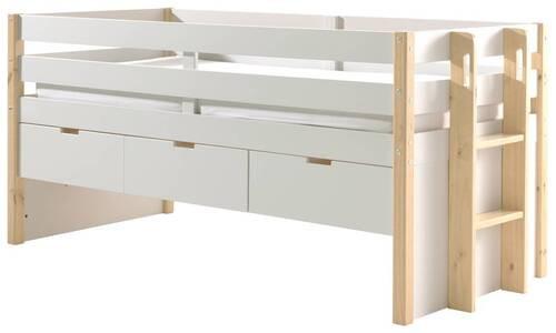 Stauraumbett 90x200 Margrit Weiß