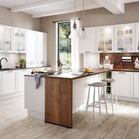 Beépíthető Konyha Neapel - tölgyfa színű/fekete, Modern, faalapú anyag - Vertico