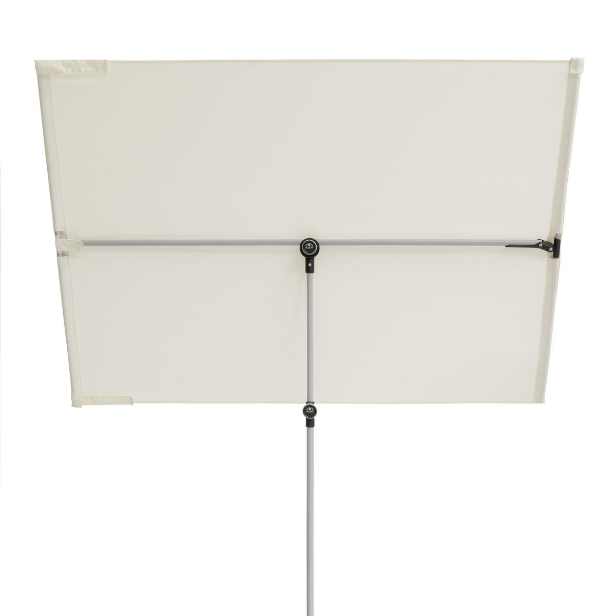 Sonnenschirm Active B/h/t: 180x270x130cm Naturfarben - Alufarben/Naturfarben, MODERN, Textil/Metall (180/270/130cm) - Doppler