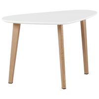 Konferenční stolek Kimi - bílá/barvy buku, Moderní, kov/dřevo (70/40/46,5cm) - Bessagi Home