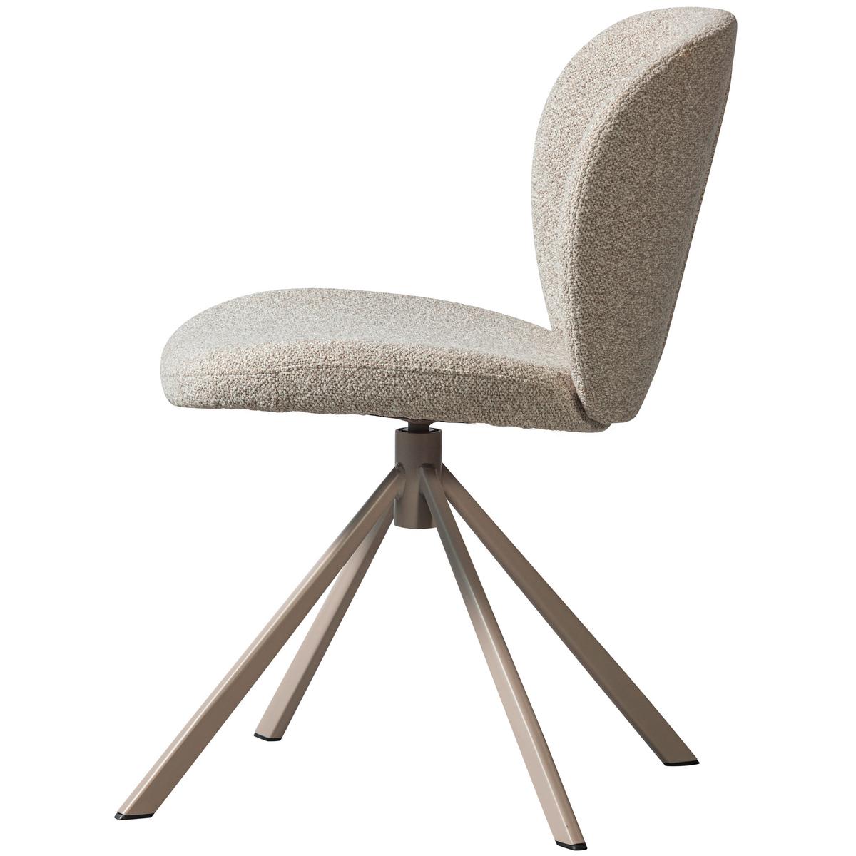STUHL-SET Femke Naturfarben B: 58cm - Naturfarben, Design, Textil/Metall (58/80/65cm) - Livetastic