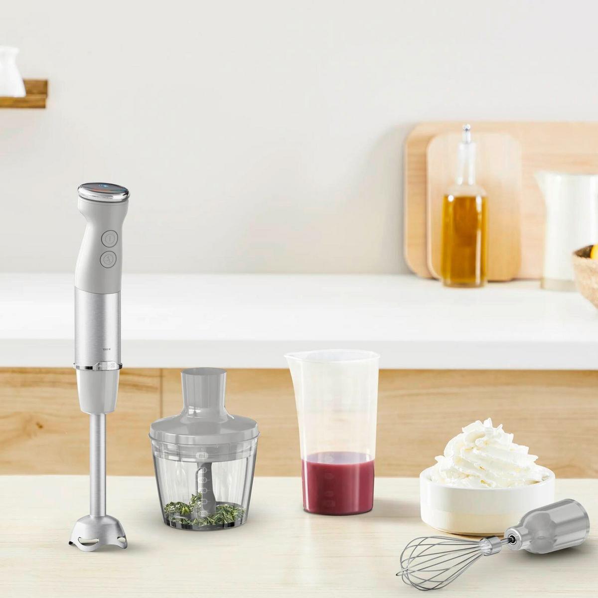 STABMIXER-SET HB673B - Hellgrau, Basics, Metall (7/40/7cm) - Tefal