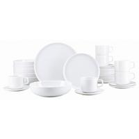 Kombiservice 30-Teilig. Porzellan, weiß - Weiß, Basics, Keramik - Creatable